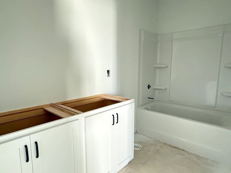 Bath 2 featuring the AW Collection® Harmony - Smooth surfaces and soft tones feel right at home.