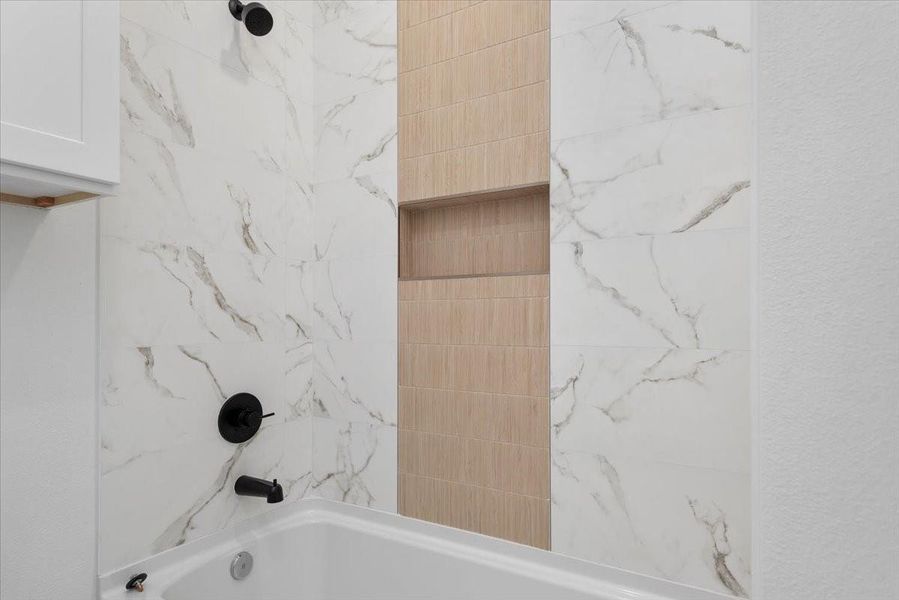 Elegant finishes throughout the bathroom Elegant finishes throughout the bathroom