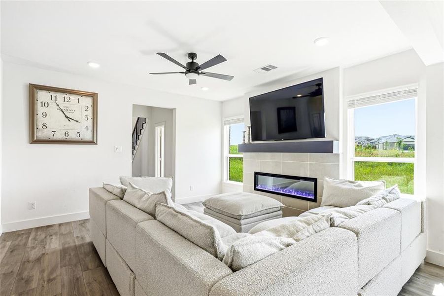 Furnished interior view inside a new home in The Villages of Hurricane Creek, Anna (Image 34).