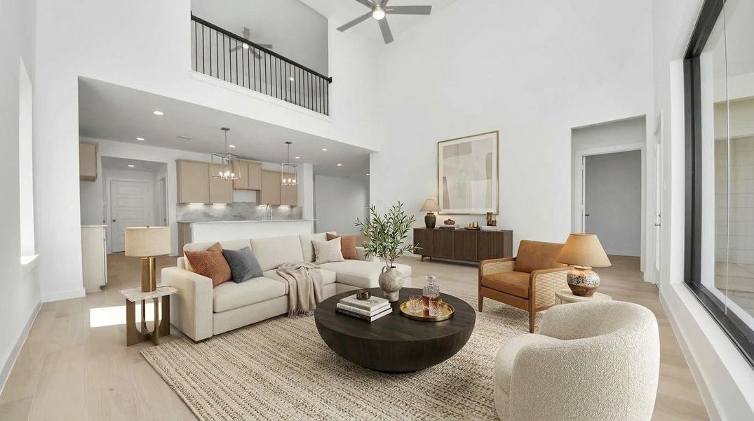 Virtually Staged - Living Room. Sample photo of completed home with similar floor plan. Actual colors and selections may vary.