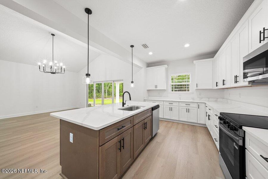 Furnished interior view inside a new home in , Macclenny (Image 9).