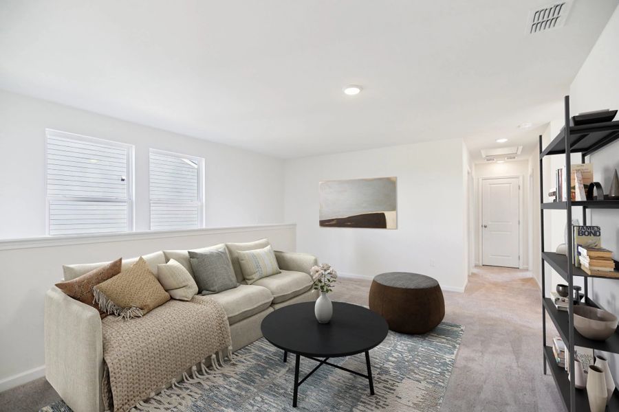 Representative furnished interior of a home built from the Pegasus by Starlight Homes in Sunrise at Arbor Ridge, La Vergne (Image 4).