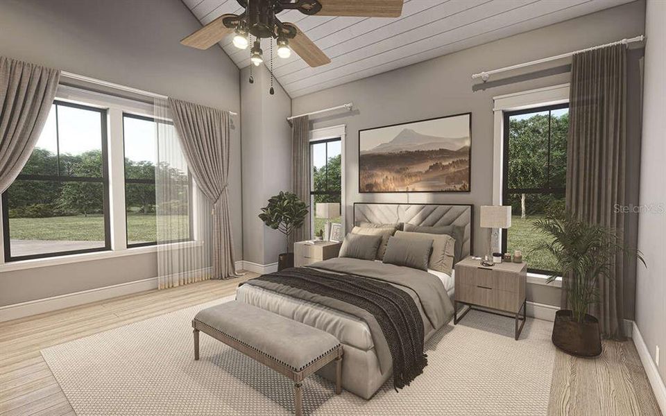 Furnished interior view inside a new home in , Dade City (Image 9).