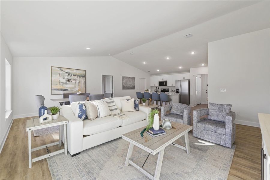 Representative furnished interior of a home built from the The Sunset Harbor by Sunlife Homes LLC in Cape Coral, Cape Coral (Image 13).