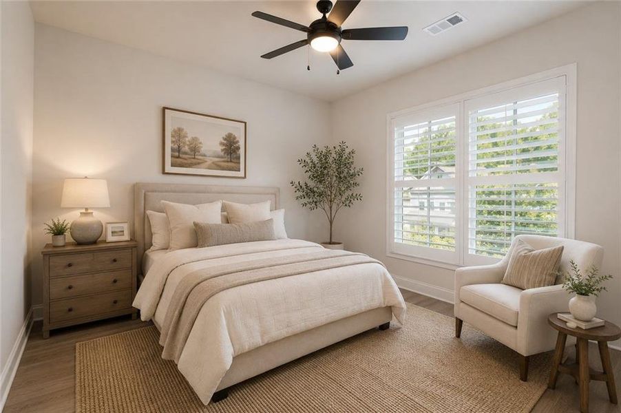 Furnished interior view inside a new home in , Alpharetta (Image 17).