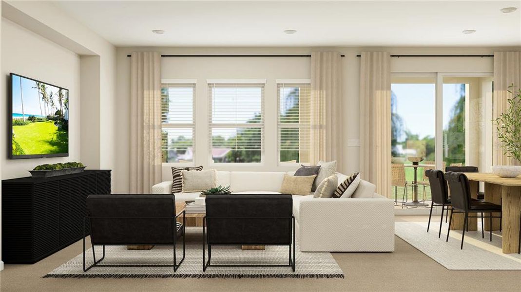 Furnished interior view inside a new home in Waterstone: Estate II Collection, Groveland (Image 21).