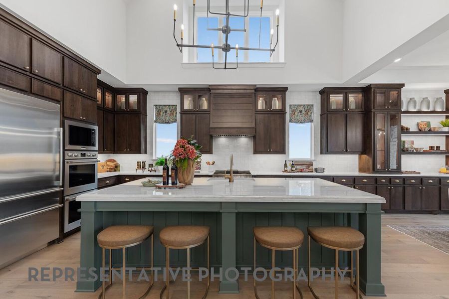 Furnished interior view inside a new home in Parten: 75ft. lots, Austin (Image 8).