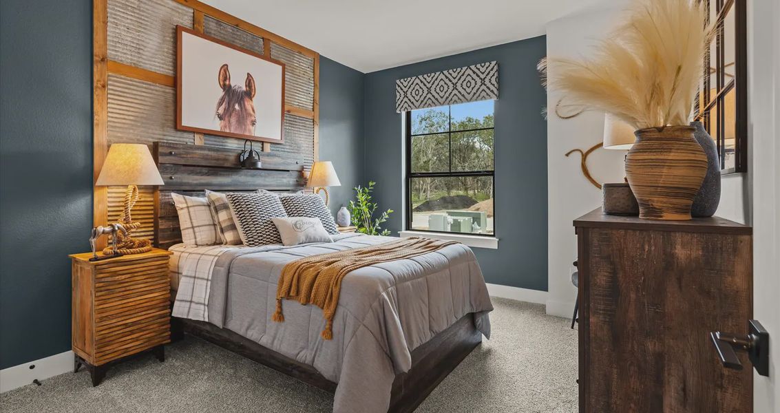 Representative furnished interior of a home built from the Orion by Chesmar Homes in Sunfield, Seguin (Image 18).