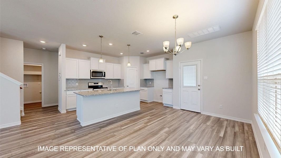 Furnished interior view inside a new home in Turnbo Ranch Traditions, Killeen (Image 8).