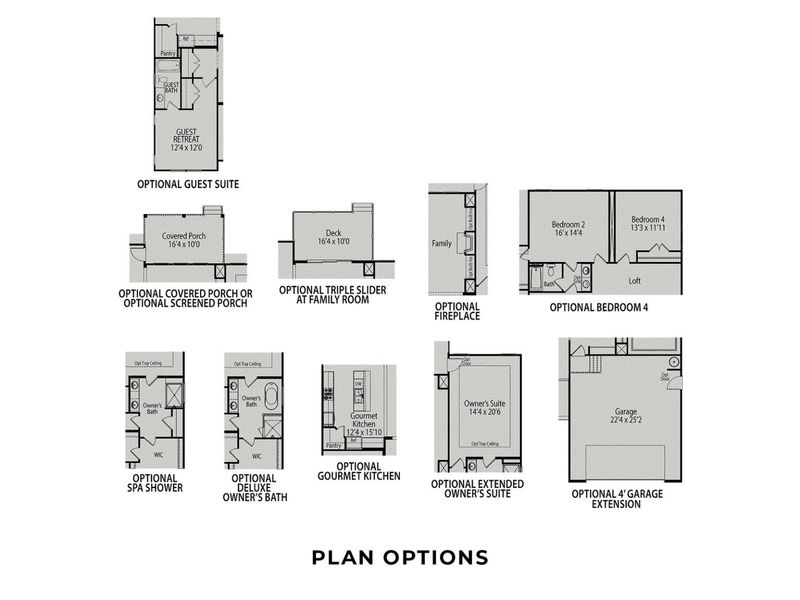 2D floor plan layout for the The Cypress II by Davidson Homes LLC in Tobacco Road, Angier, NC (Image 7). 2D floor plan layout for the The Cypress II by Davidson Homes LLC in Tobacco Road, Angier, NC (Image 7).
