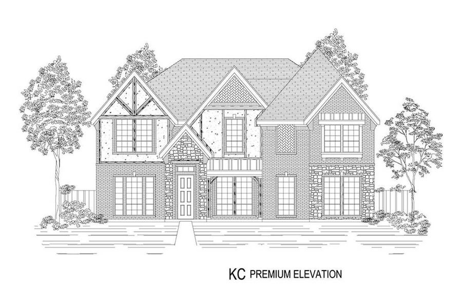 Representative rendering of the exterior for the Stonehaven 2R by First Texas Homes (Image 21).