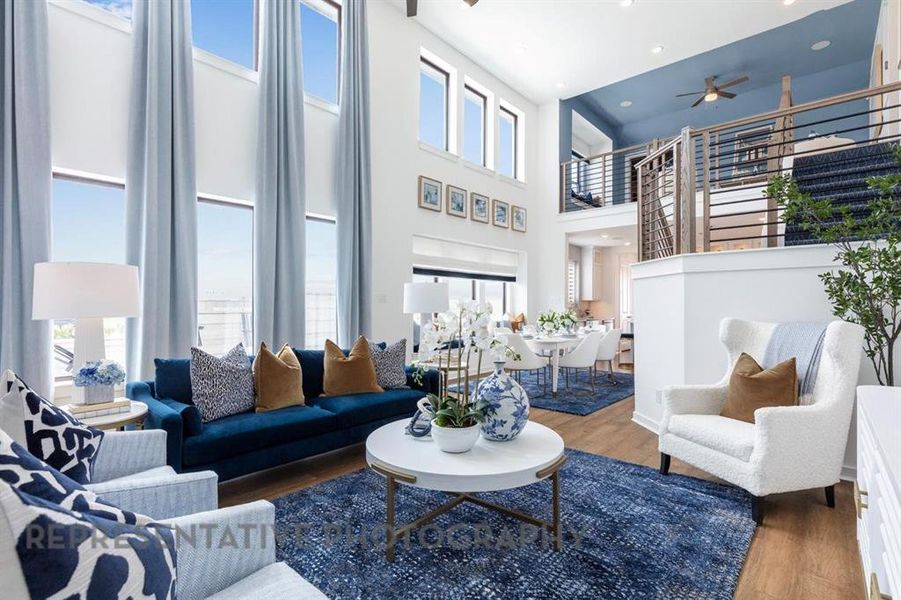 Furnished interior view inside a new home in , Midlothian (Image 5).