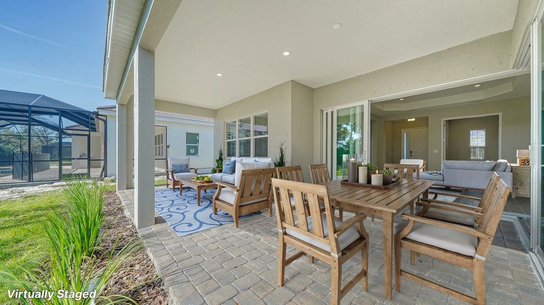 Exterior details and patio area of a home in Grand Palm, Venice (Image 3).