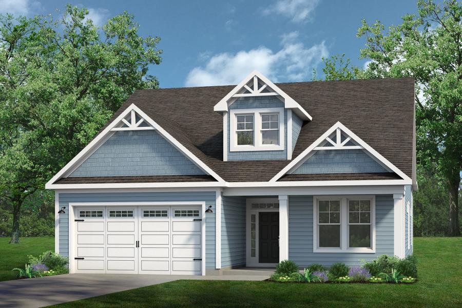 Representative exterior photo of a completed home built from the The Beech by Chesapeake Homes in Waterbridge, Myrtle Beach, SC (Image 16). Representative exterior photo of a completed home built from the The Beech by Chesapeake Homes in Waterbridge, Myrtle Beach, SC (Image 16).