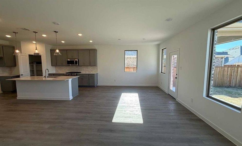 Open Living-Dining Room Construction Progress Open Living-Dining Room Construction Progress