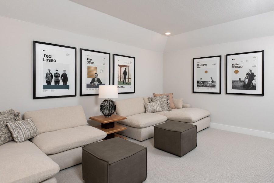 Representative furnished interior of a home built from the Emery by Tri Pointe Homes in Painted Tree, McKinney (Image 13).