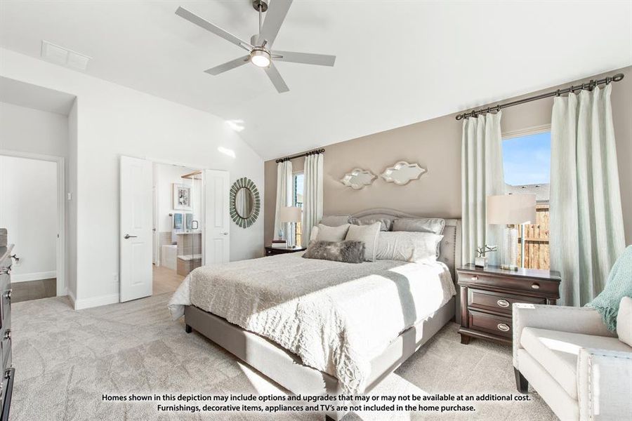 Furnished interior view inside a new home in ArrowBrooke, Aubrey (Image 23).