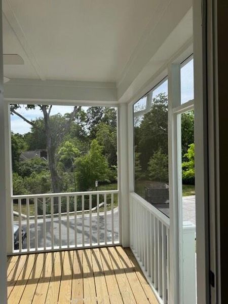 Exterior details and patio area of a home in Central Park, Charleston (Image 4).