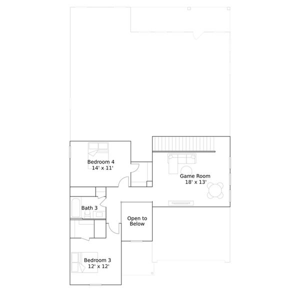 2D floor plan layout of this home in Cypress Green, Hockley, TX (Image 3). 2D floor plan layout of this home in Cypress Green, Hockley, TX (Image 3).