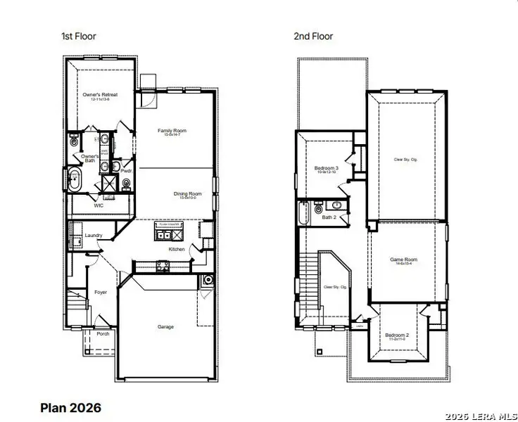 2D floor plan layout of this home in Applewhite Meadows, San Antonio, TX (Image 2). 2D floor plan layout of this home in Applewhite Meadows, San Antonio, TX (Image 2).