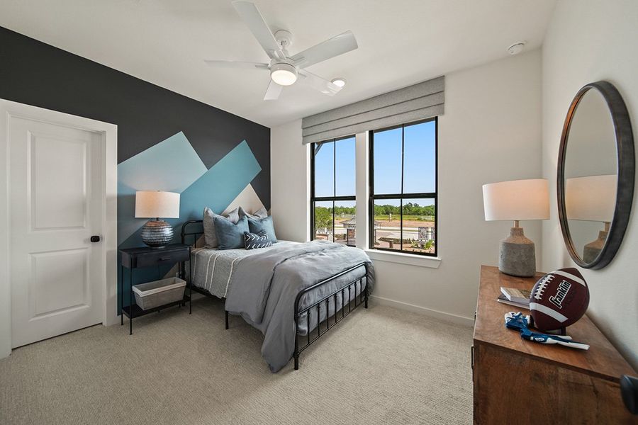 Furnished interior view inside a new home in Grange 45', Katy (Image 35).