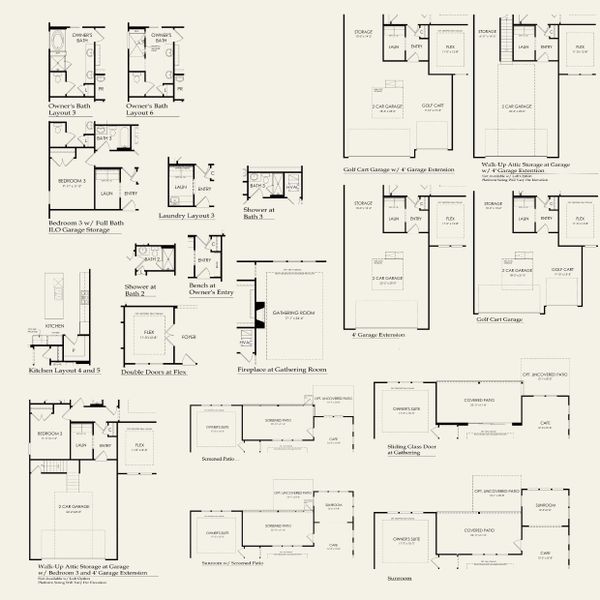 2D floor plan layout for the Stellar by Del Webb in Del Webb Carolina Ridge, Midland, NC (Image 5).