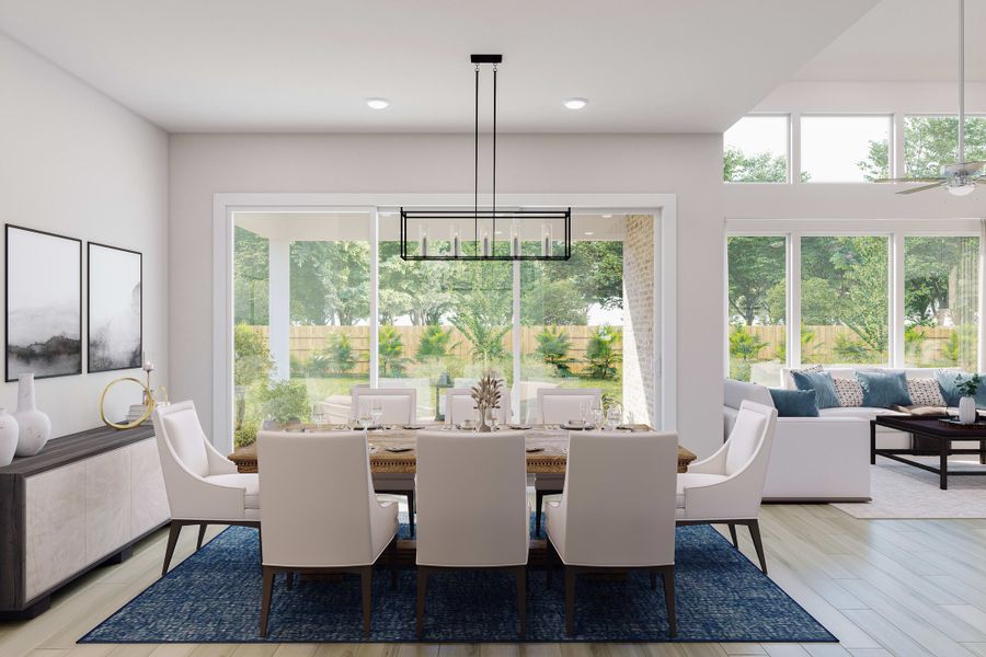 Furnished interior view inside a new home in Woodson’s Reserve, Spring (Image 23).
