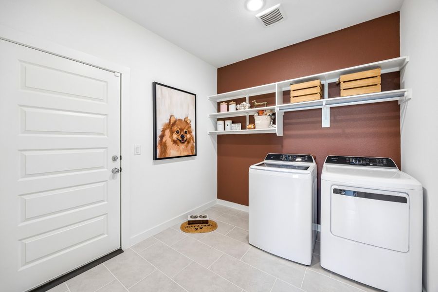 Utility Room in the Magnolia home plan by Trophy Signature Homes – REPRESENTATIVE PHOTO Utility Room in the Magnolia home plan by Trophy Signature Homes – REPRESENTATIVE PHOTO