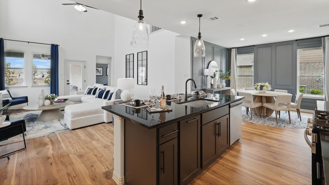 Representative furnished interior of a home built from the Wayfinder by DRB Homes in Westridge Journey, McKinney (Image 8).