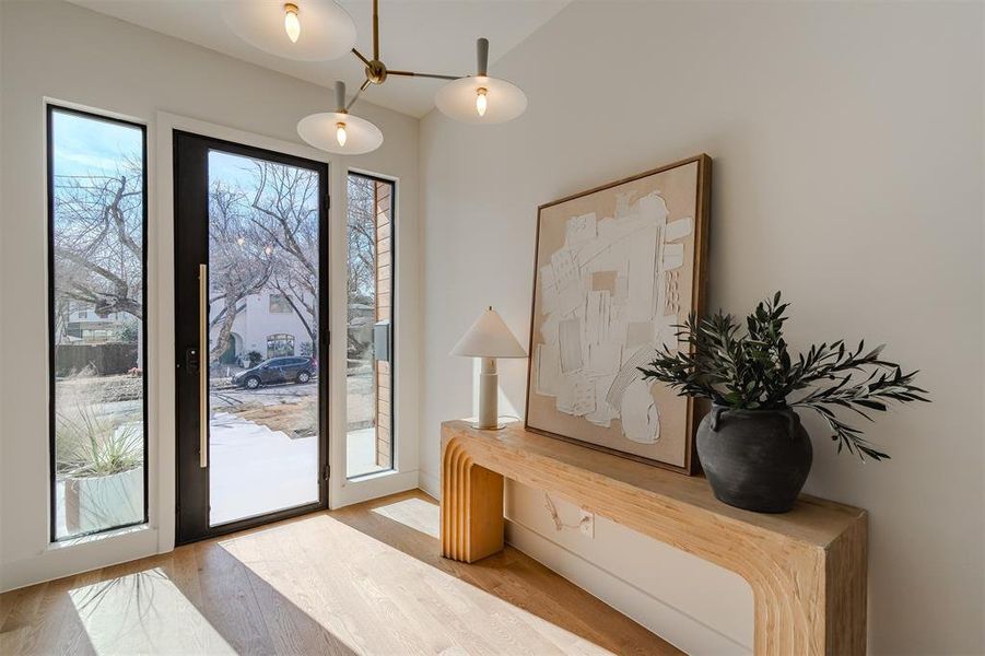 Furnished interior view inside a new home in , Dallas (Image 5).