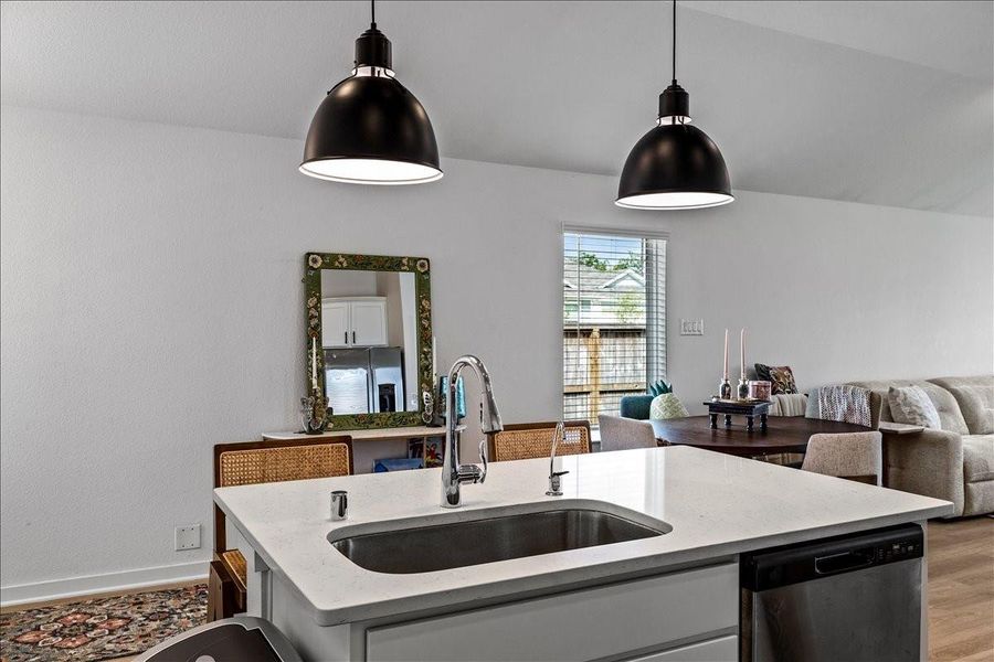 Close-up of interior finishes inside a home in Mustang Crossing, Alvin (Image 22).