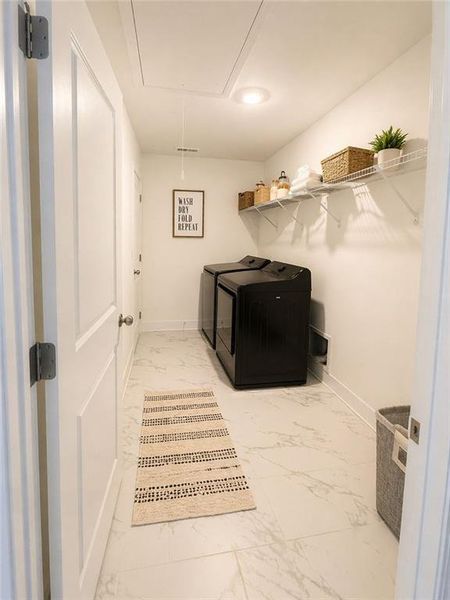 Furnished interior view inside a new home in , Dallas (Image 10).