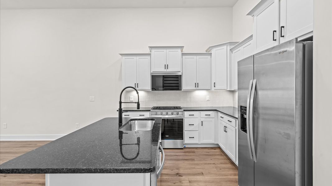 Furnished interior view inside a new home in Aspen Ridge, Lyman (Image 7).