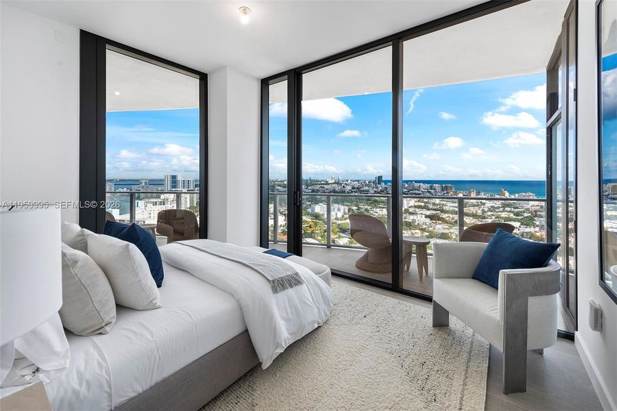 Furnished interior view inside a new home in , Miami Beach (Image 15).