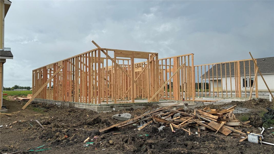 In-progress construction of a new home in Crosby Farms, Crosby, TX (Image 4). In-progress construction of a new home in Crosby Farms, Crosby, TX (Image 4).