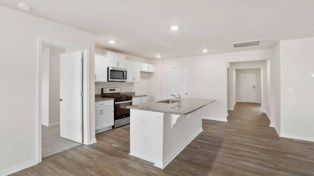 Furnished interior view inside a new home in Bentley Park, Greenwood (Image 5). Furnished interior view inside a new home in Bentley Park, Greenwood (Image 5).