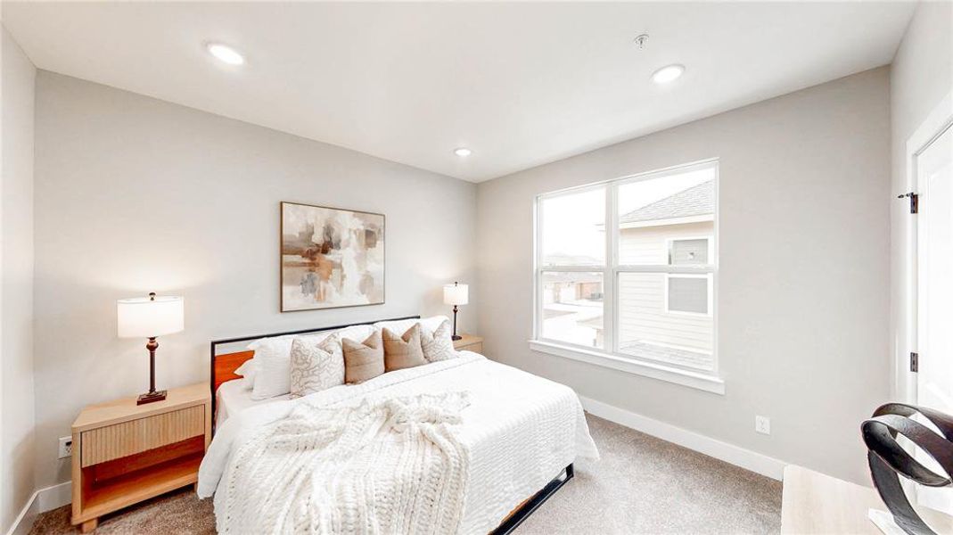 Furnished interior view inside a new home in , Denton (Image 12).