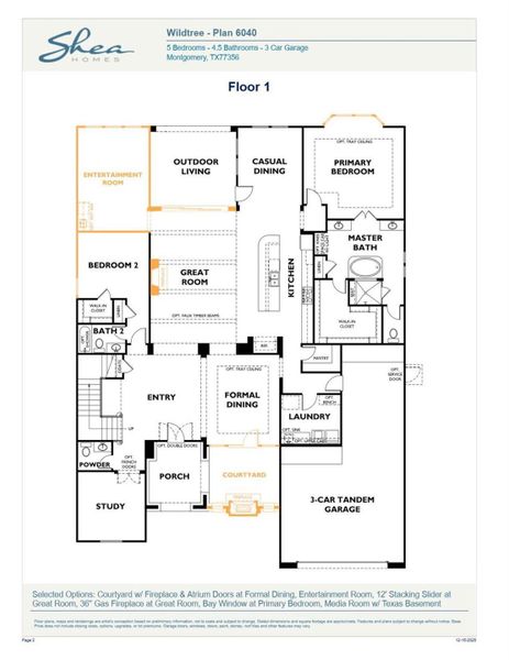 2D floor plan layout of this home in , Montgomery, TX (Image 3). 2D floor plan layout of this home in , Montgomery, TX (Image 3).