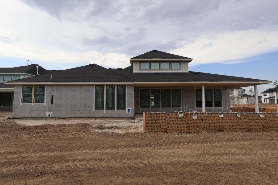 In-progress construction of a new home in Woodson’s Reserve, Spring, TX (Image 1). In-progress construction of a new home in Woodson’s Reserve, Spring, TX (Image 1).