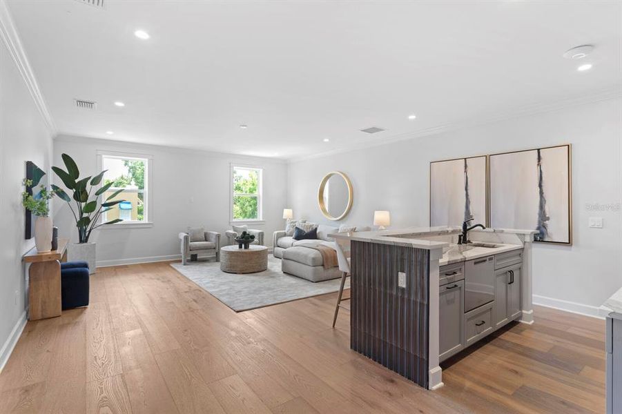 Furnished interior view inside a new home in , Tampa (Image 46).