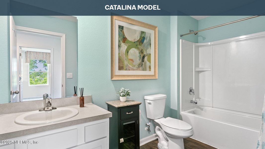 Furnished interior view inside a new home in Copes Landing, Jacksonville (Image 8). Furnished interior view inside a new home in Copes Landing, Jacksonville (Image 8).