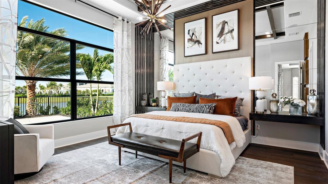 Furnished interior view inside a new home in Cresswind Palm Beach at Westlake, Westlake (Image 8).