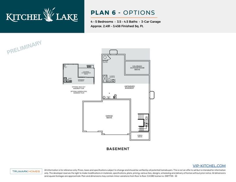 Kitchel Lake Plan 6 Floor Plan