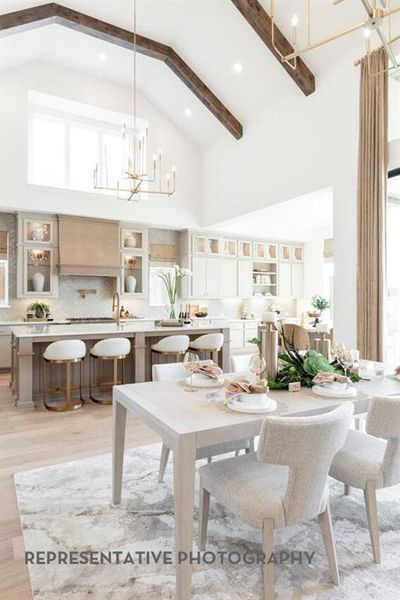 Furnished interior view inside a new home in Star Trail, Prosper (Image 10).