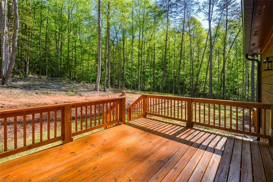 Exterior details and patio area of a home in , Ellijay (Image 21).