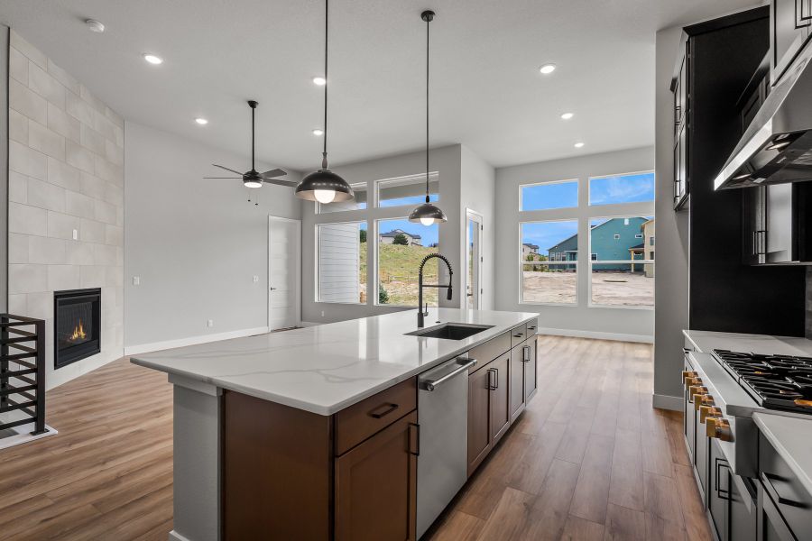 Furnished interior view inside a new home in Cloverleaf – Mountainview Collection, Monument (Image 10).