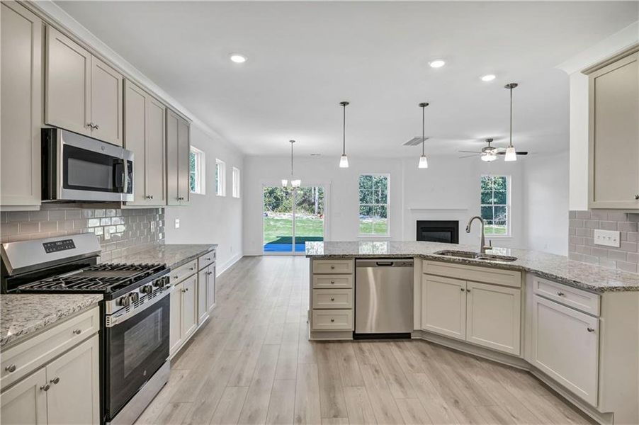Furnished interior view inside a new home in Villas at Dawsonville, Dawsonville (Image 5).
