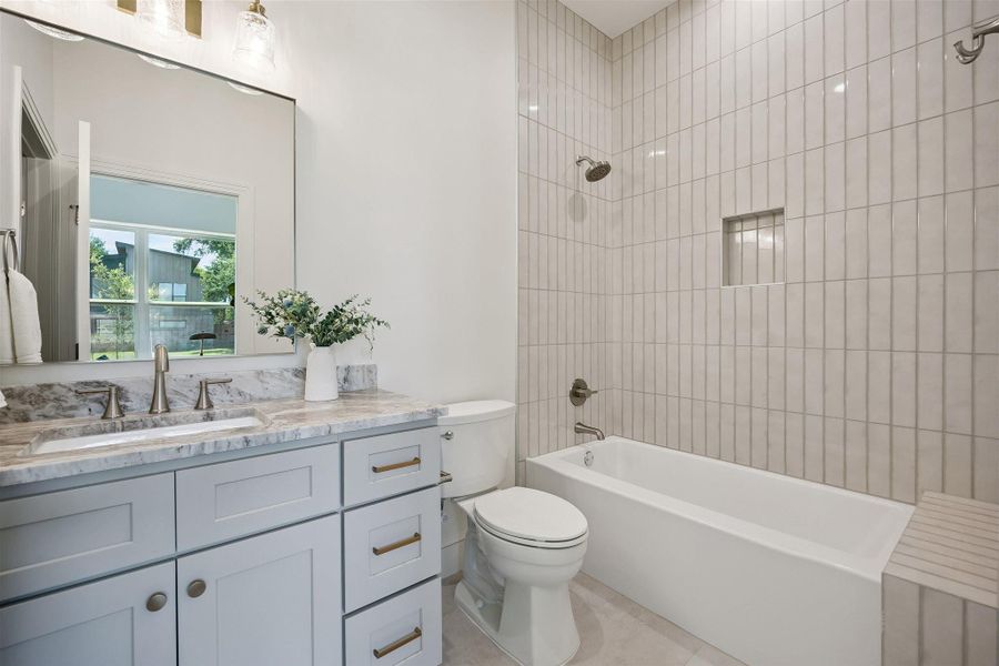 Furnished interior view inside a new home in , Houston (Image 26).