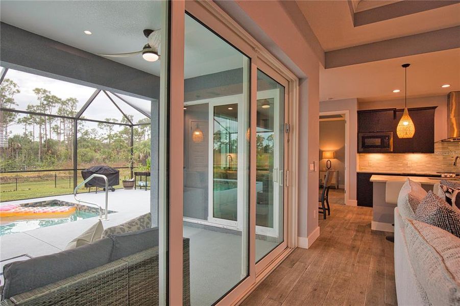 Exterior details and patio area of a home in , Rotonda West (Image 32).