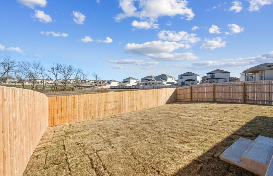 Exterior details and patio area of a home in Sonterra, Jarrell (Image 25).